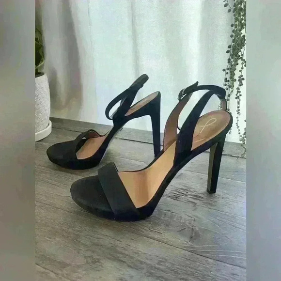 Sam Edelman Jade Ankle Strap Sandal in Black Women's Size 10 - Picture 1 of 9